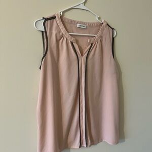 Calvin Klein Women's Blush Pink Sleeveless Blouse
